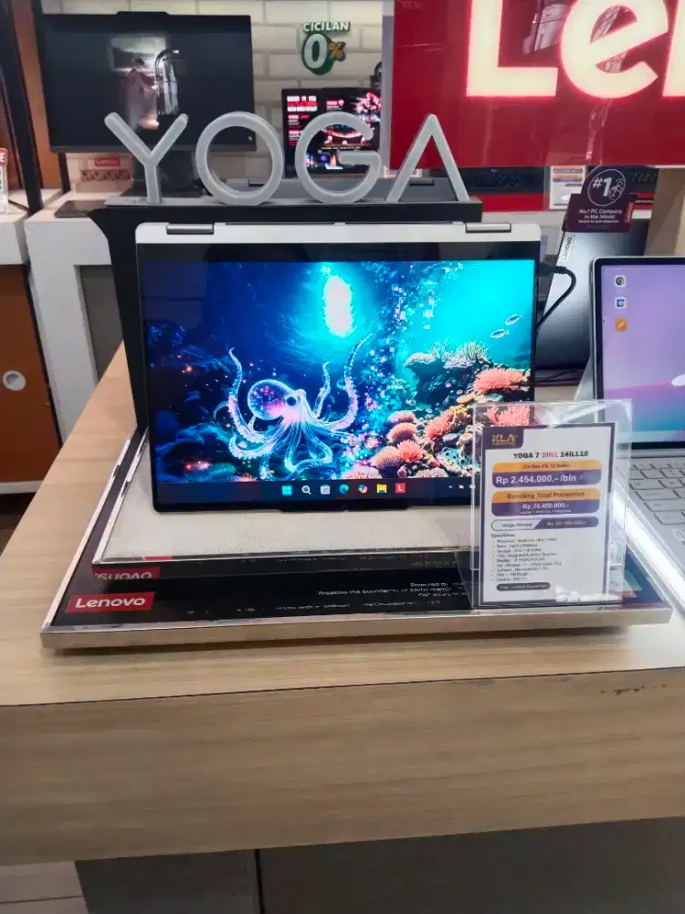 Flash Sale dan Promo Cicilan bunga 0% Laptop Yoga 7 2 in 1 di KLA