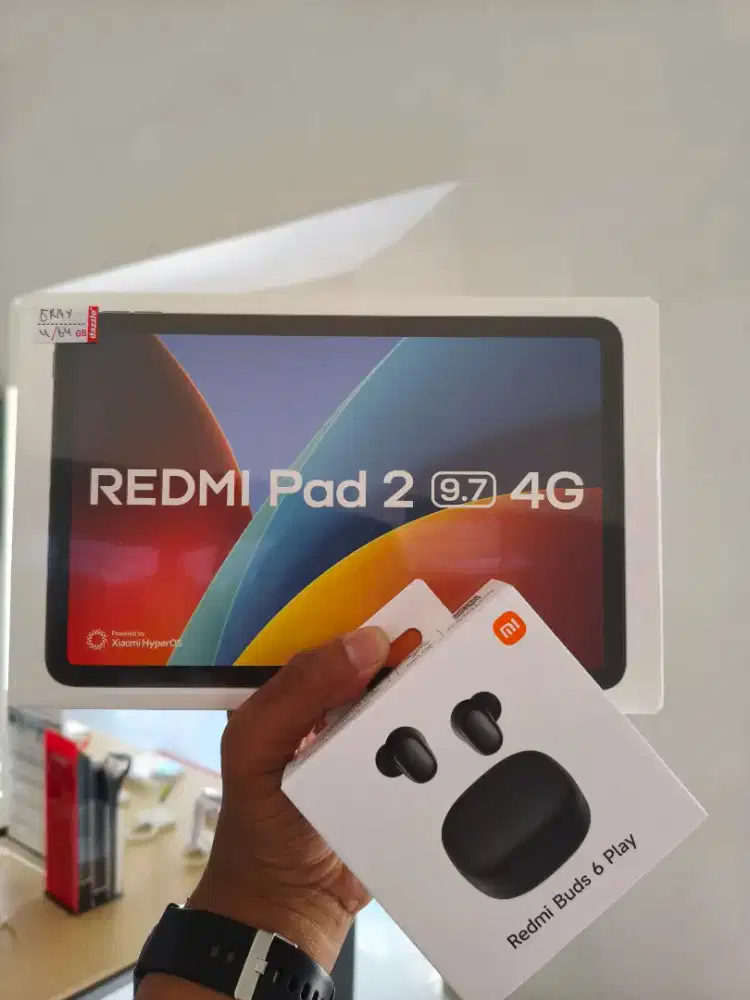 PROMO REDMI PAD 2 9.7 4G free REDMI BUDS 6 PLAY