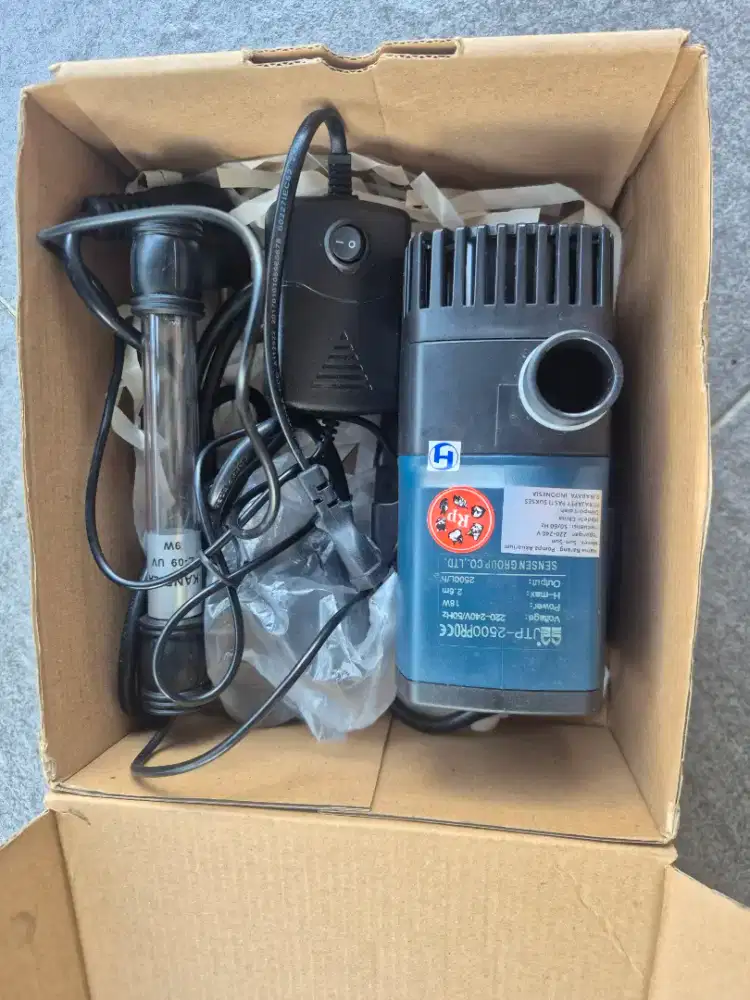 Pompa Sun-Sun JTP-2500 PRO + Lampu UV Kandela 9W