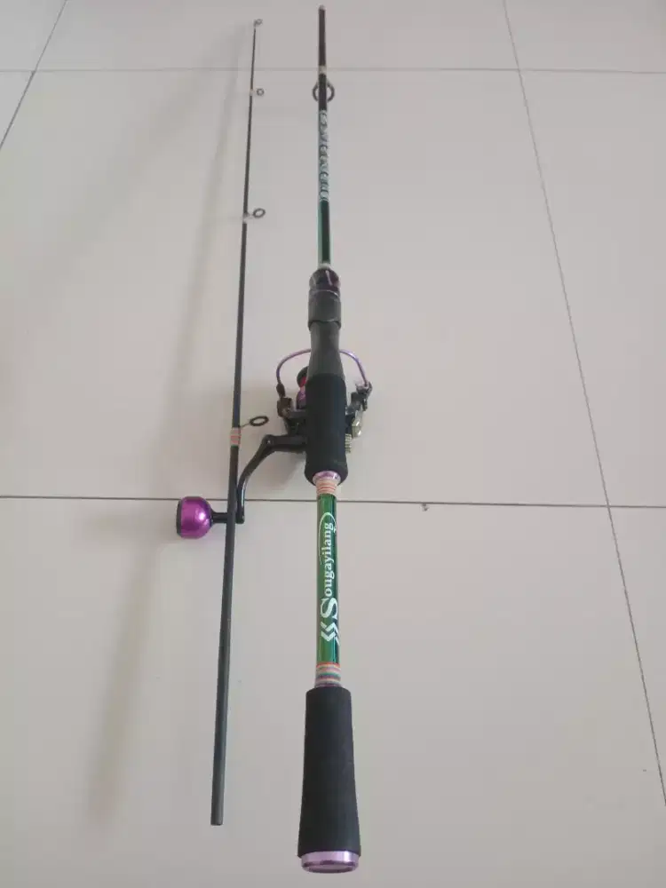 Joran 1.8 m Spinning rod 2 pieces + Reel