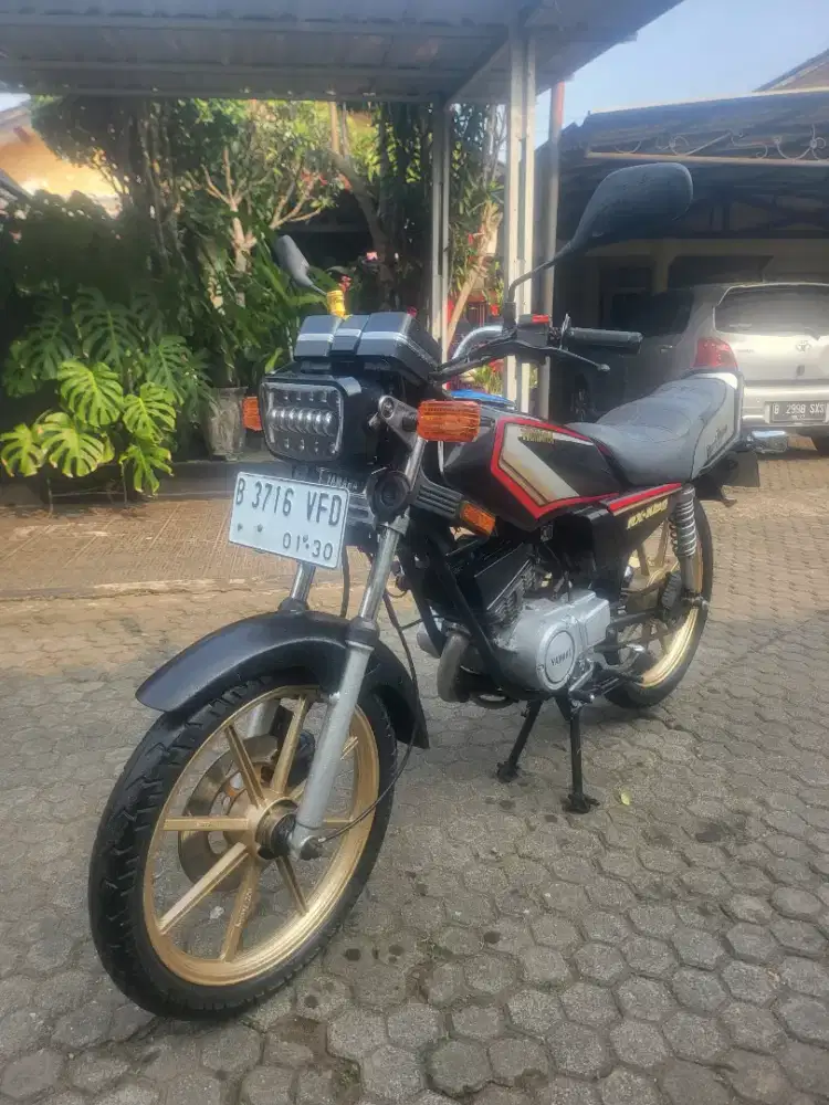 Yamaha RX King Cobra 1991 RXS Hitam Pajak Hidup Surat Lengkap