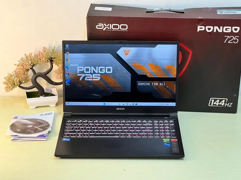 Axioo Pongo 725 i7-12650H RAM 16 SSD 512 RTX 2050 Fullset