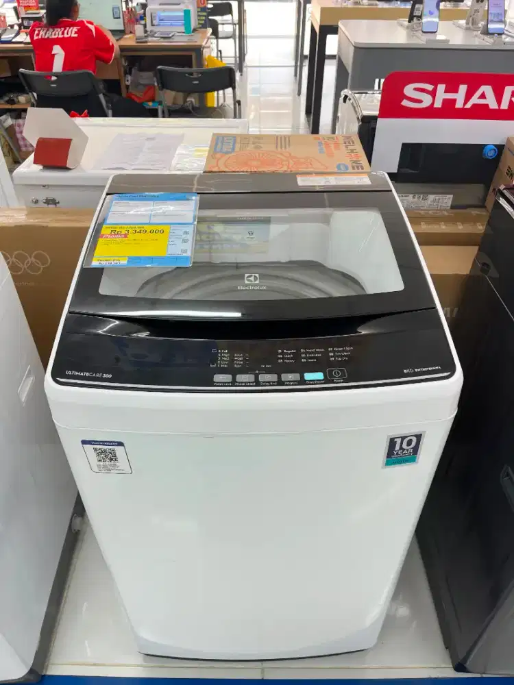 Mesin cuci electrolux top loading 8 kg