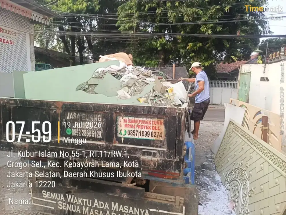 Buang puing dan buang sampah