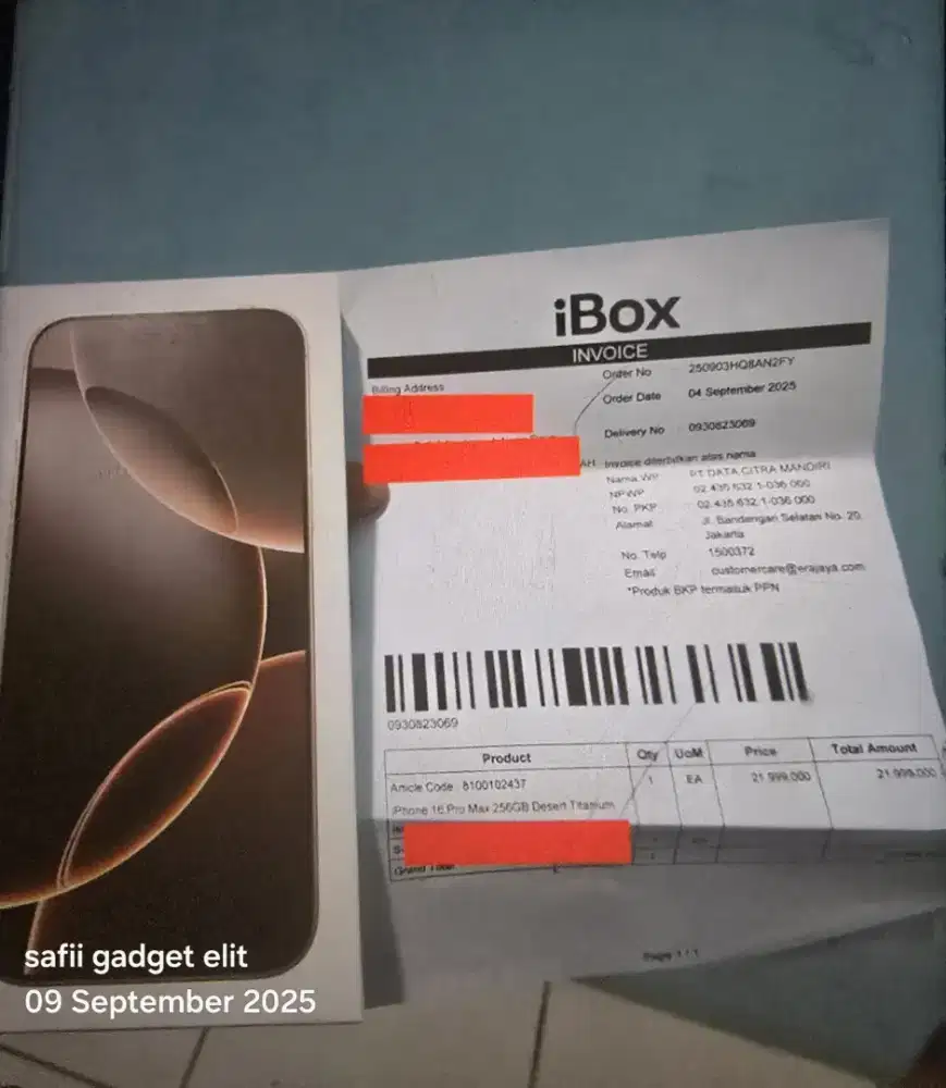 Jual/tt New iphone 16 promax 256gb ibox,  16 pro max