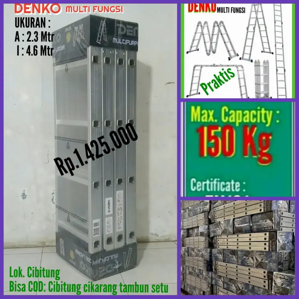 Tangga lipat alm MULTI FUNGSI 4.6 Mtr
