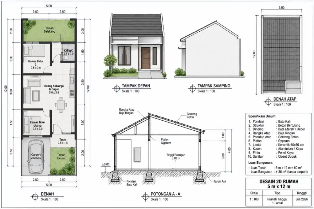 JASA DESAIN RUMAH MURAH TERPERCAYA