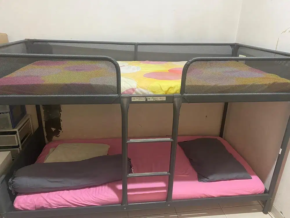 (Nego) Bunkbed Tuffing IKEA lengkap dengan kasur