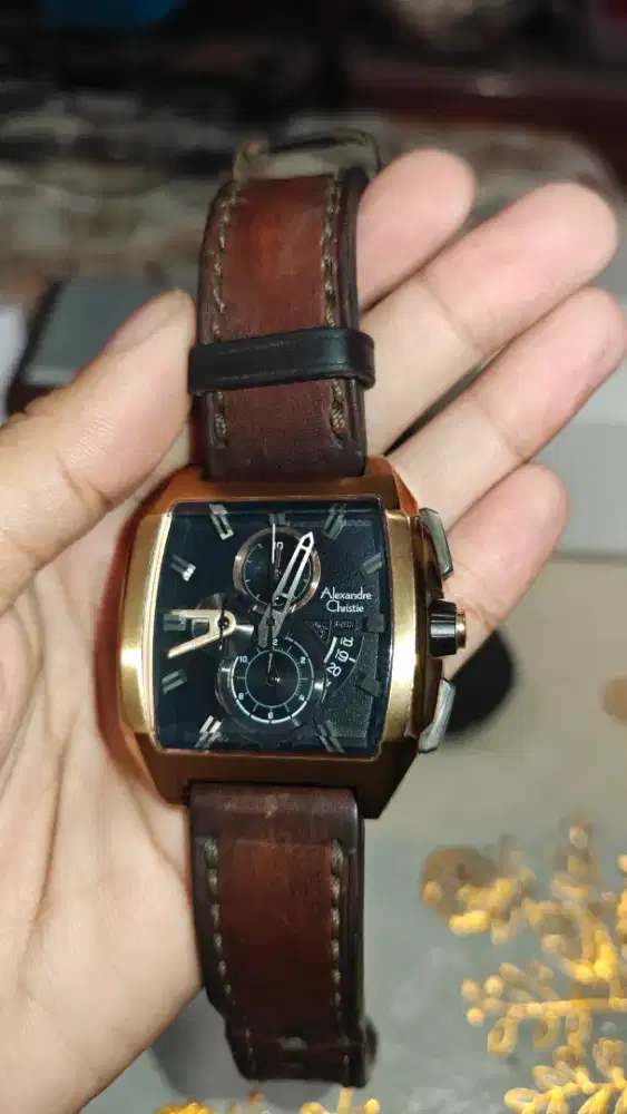 Jam Tangan Alexandre Christie Pria AC 6617 Mulus Not police expedition