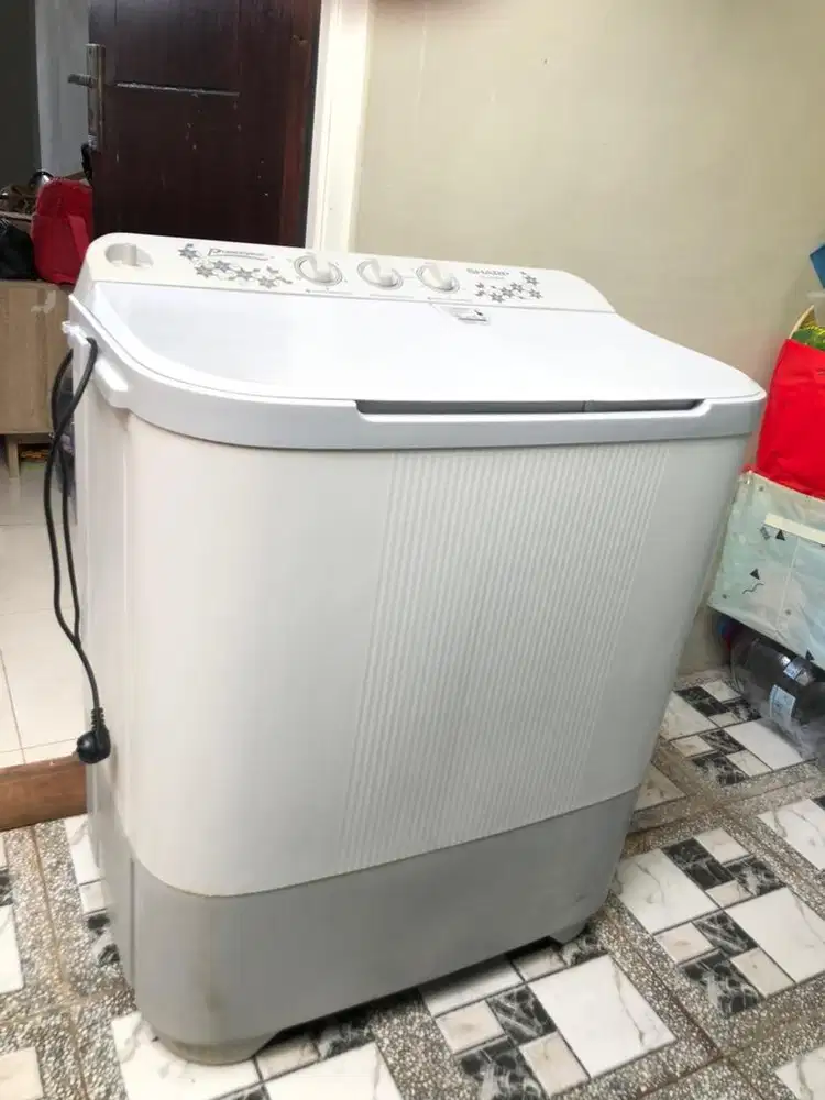 MESIN CUCI SHARP Model ES-T90MW-HK Mulus