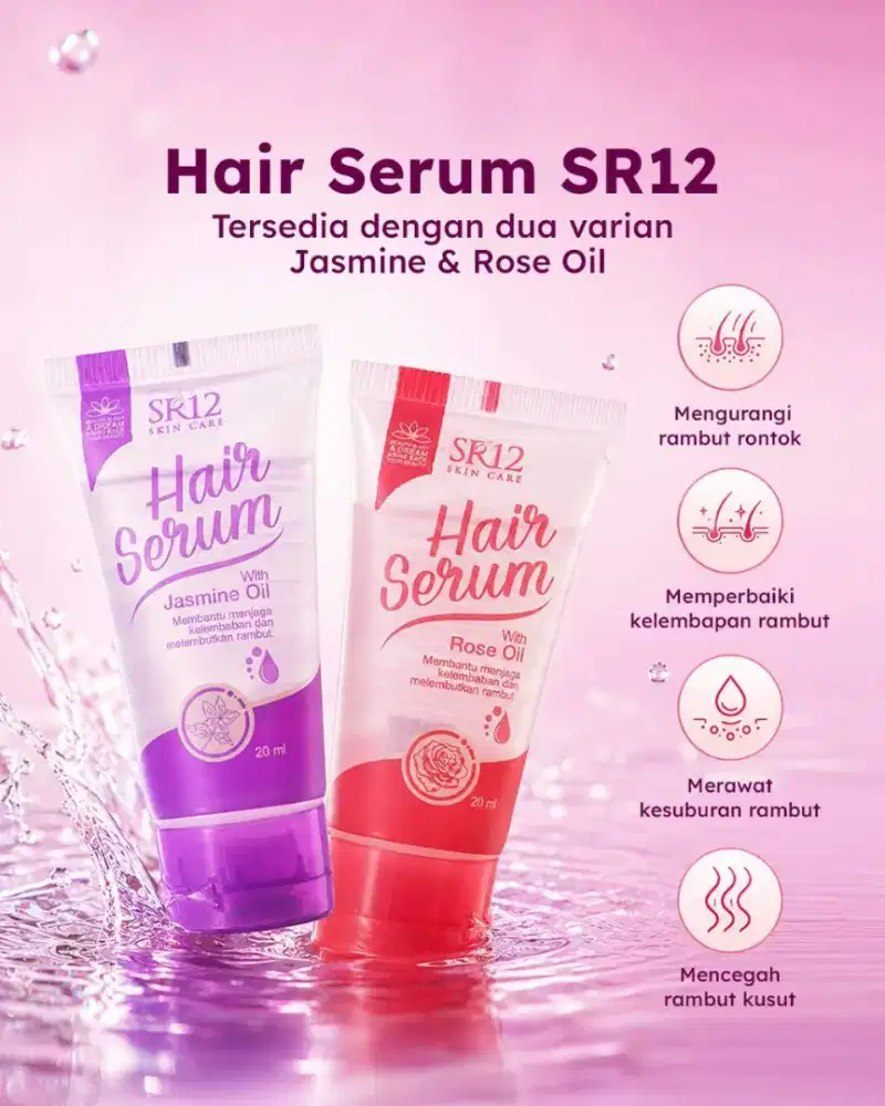 SR12 Hair Serum Jasmine Oil/Rose Oil 20ml