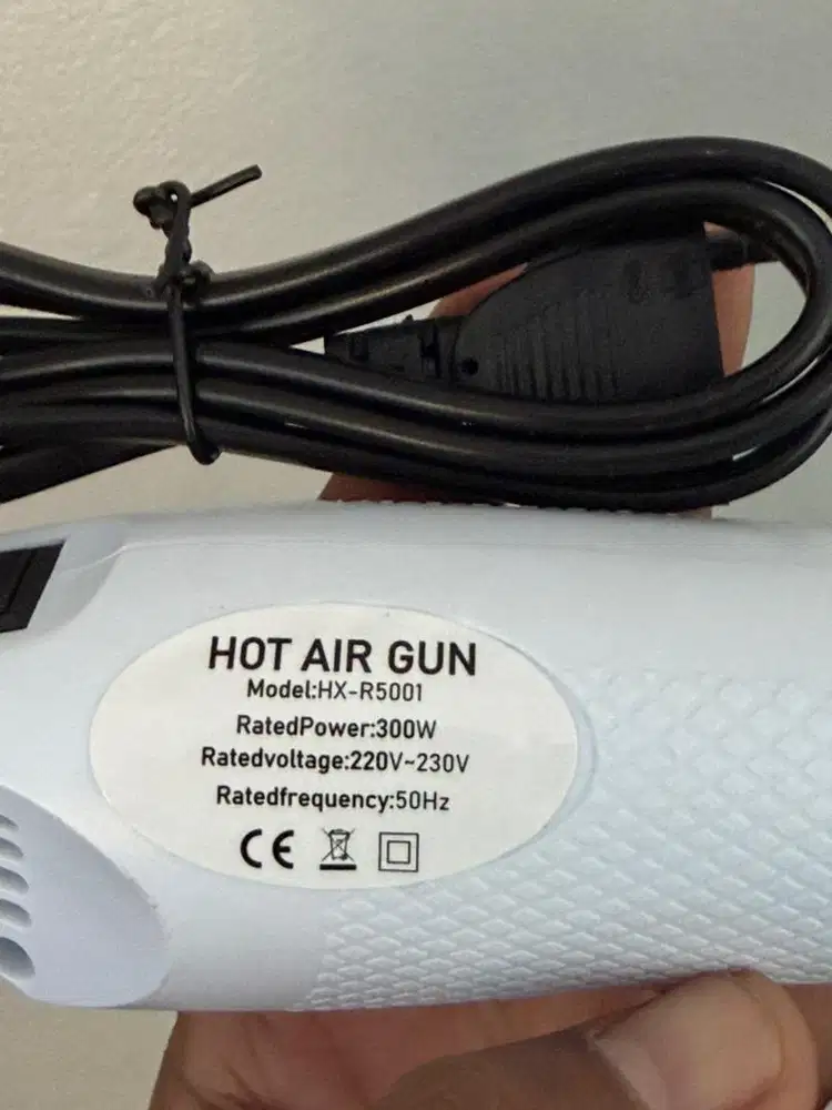 Heat gun hot electric air vinyl