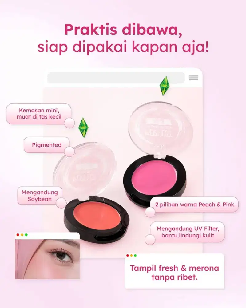 Cream Blush Pink