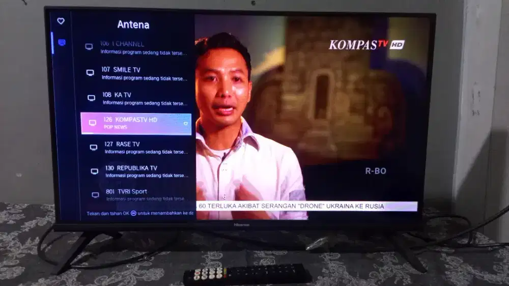 Tv led hisense smart digital 32inchi