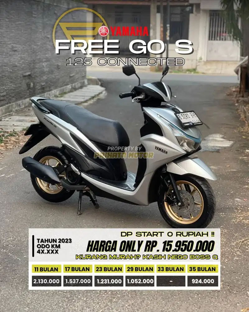 CREDIT DP MULAI 0 RUPIAH !!! YAMAHA FREEGO S 125 CONNECTED 2023