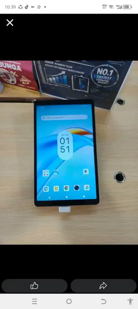 Honor pad x7 4/128 wifi only masih garansi