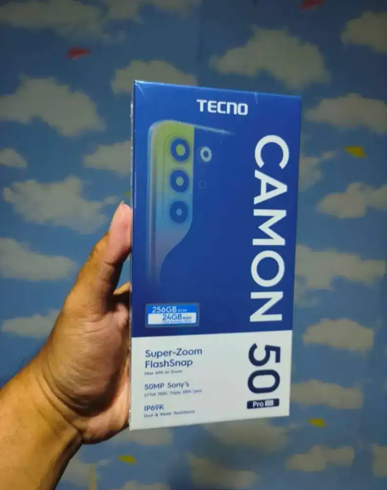 Tecno camon 50 pro 12/256 baru dan segel bonus tws