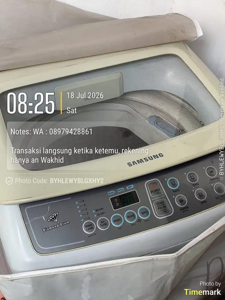 Preloved Mesin Cuci Samsung 7kg / mesin cuci second seken bekas