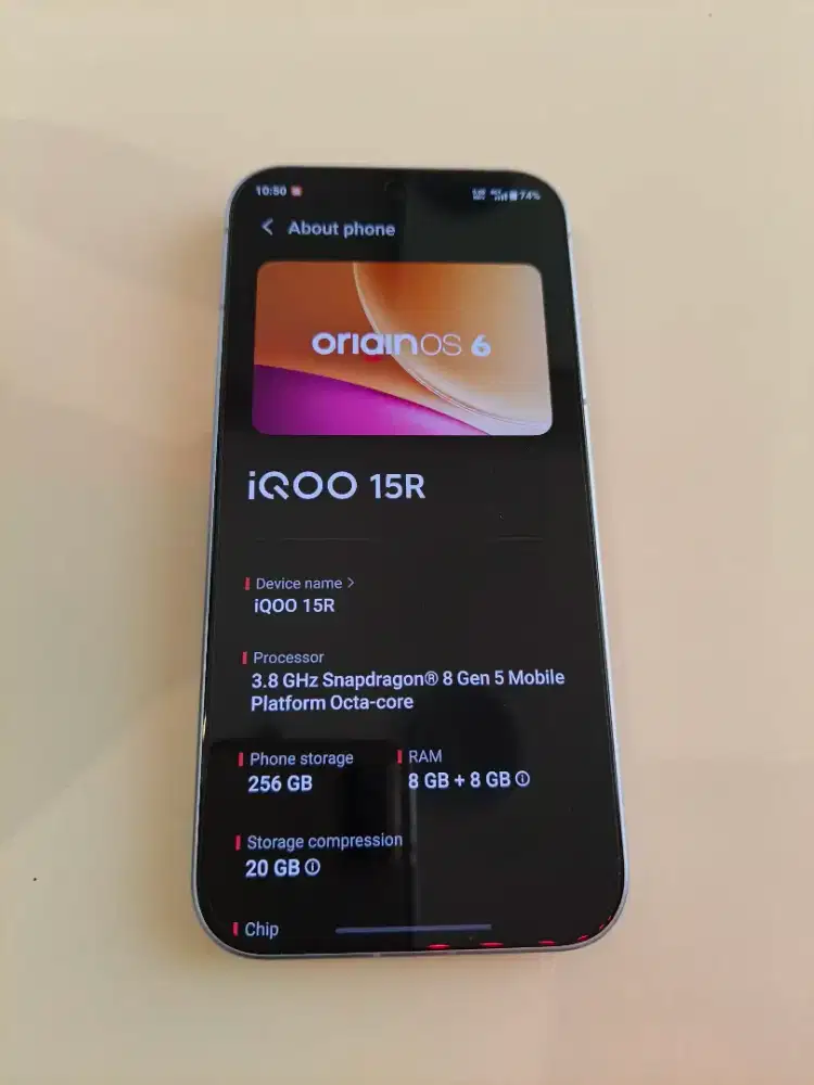 Iqoo 15R 8/256 silver mulus like new