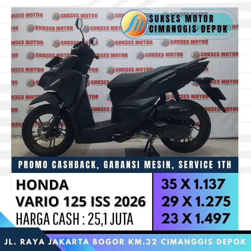 HONDA NEW VARIO 125 CBS ISS 2026 MULUS UNIT ISTIMEWA KM 900 PERAK