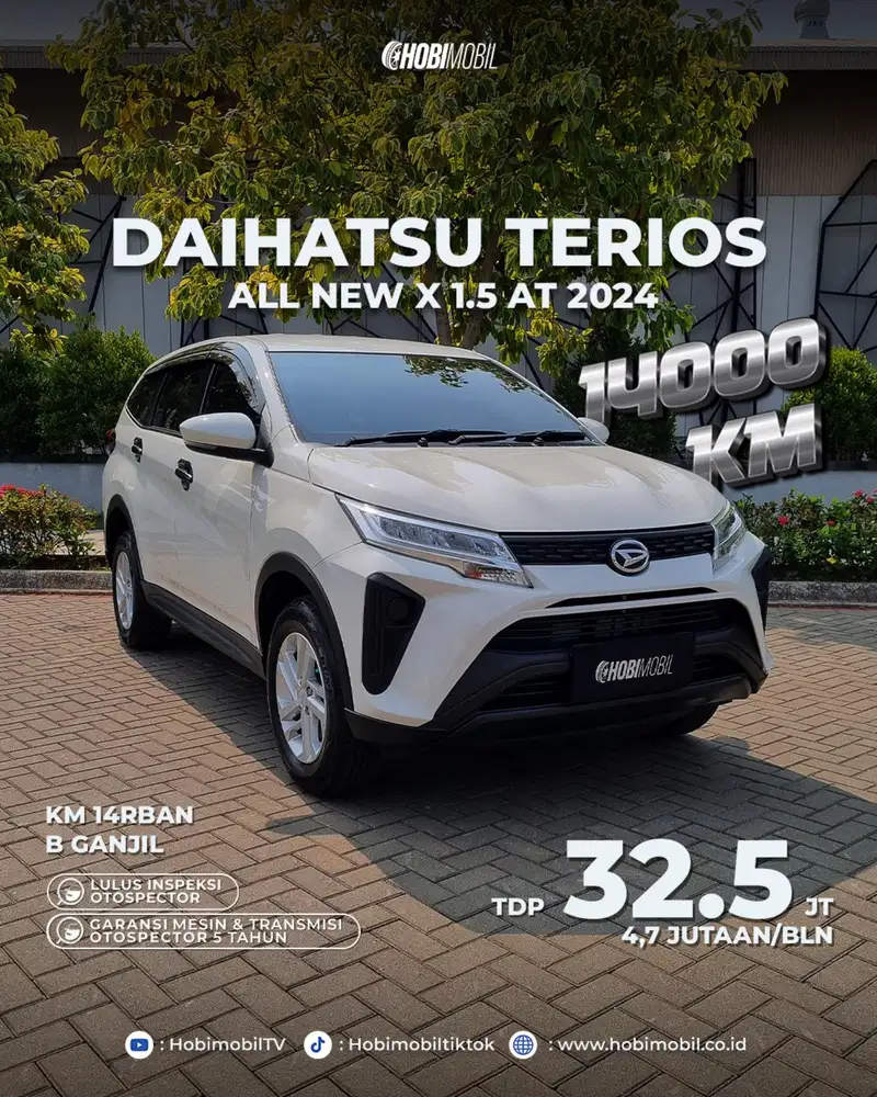 All New Terios X 1.5 AT Thn 2024