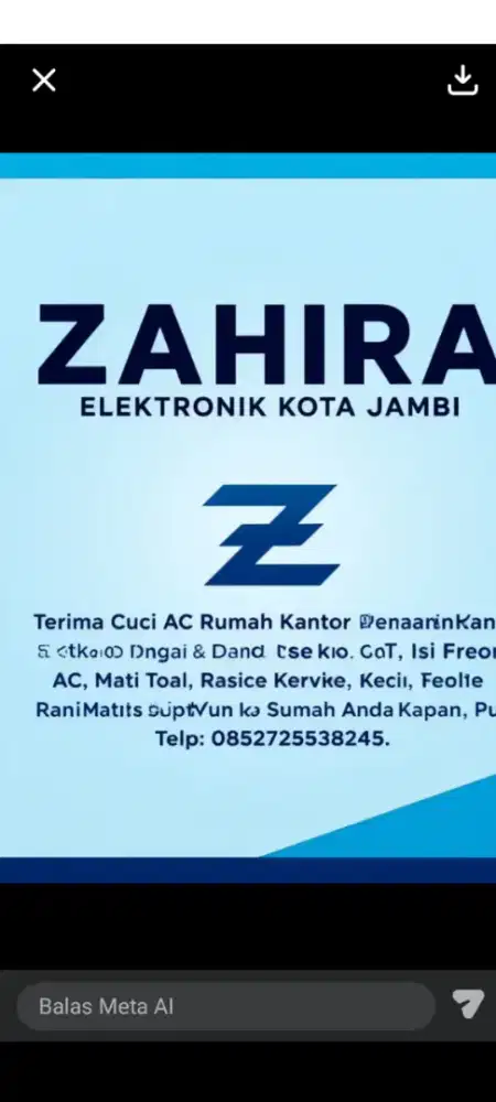 Zahira elektronik kota jambi
