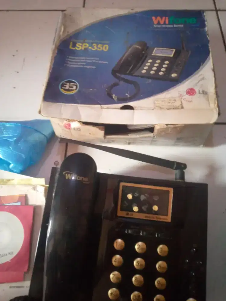 DIJUAL TELEPON CORDLESS LG WIFONE LSP-350 BARANG SIMPANAN