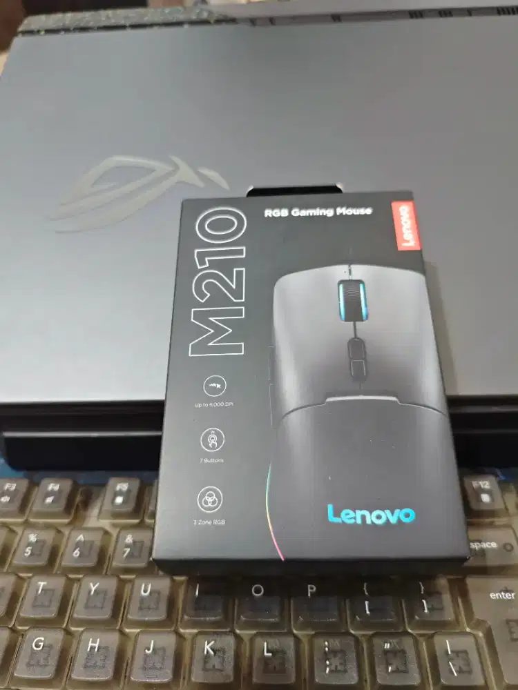 Lenovo M210 RGB Gaming Mouse Original 8000 DPI Baru