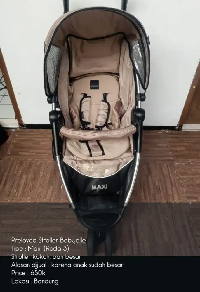 Stroller bayi merek Baby Elle