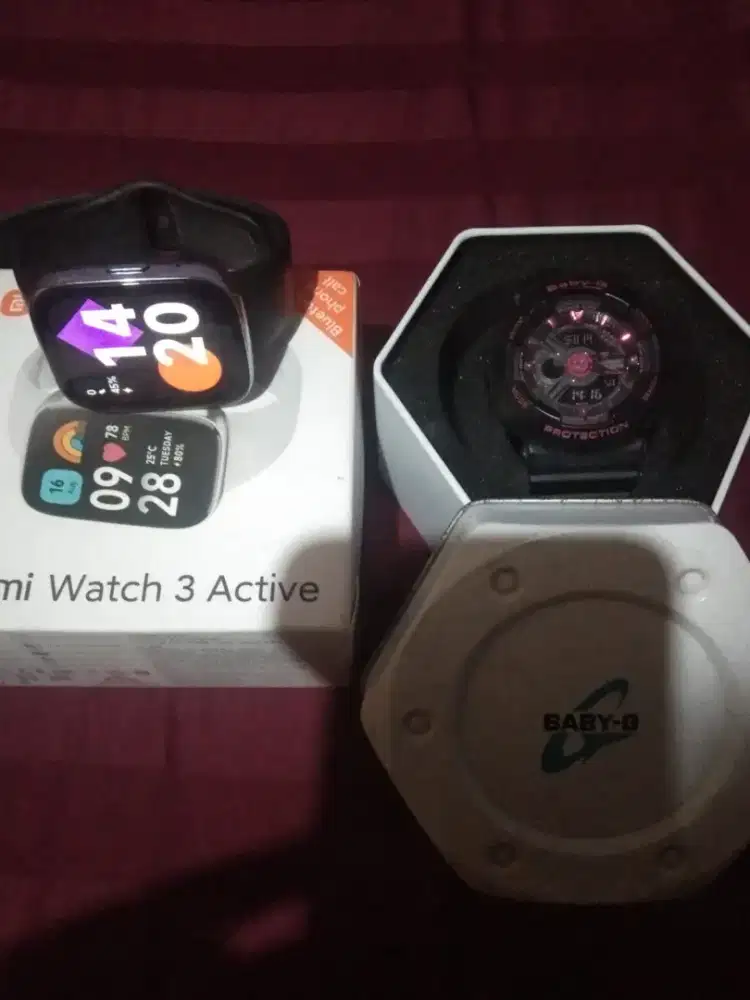 Jam tangan merk xiaomi dan Casio Baby G original