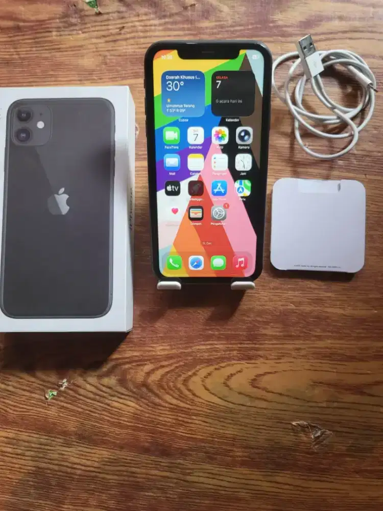 Iphone 11 64gb black inter fulset mulus normal all operator