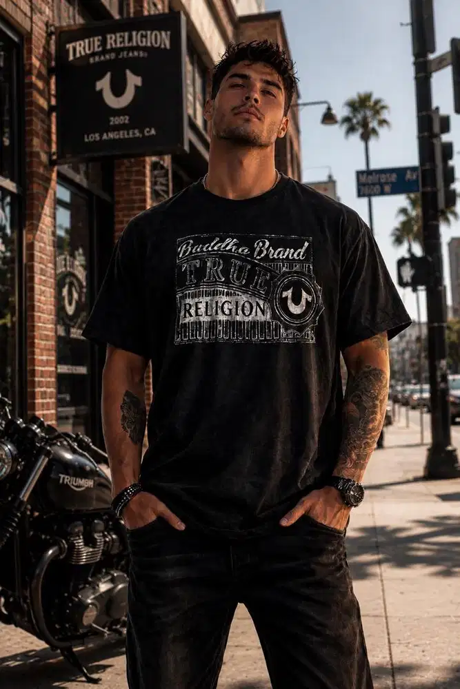 T-Shirt True Religion Black
