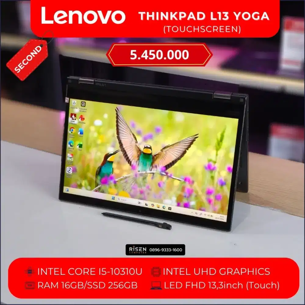 LENOVO THINKPAD L13 YOGA TOUCH I5-10310U RAM 16GB SSD 256GB FHD 13,3
