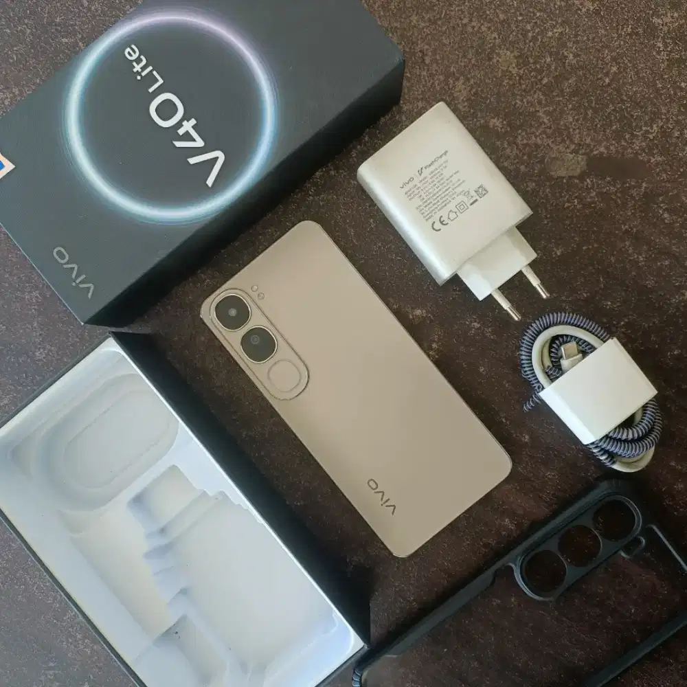 Vivo V40 Lite (8/256), Lengkap Fullset Original Bawaan Pabrik