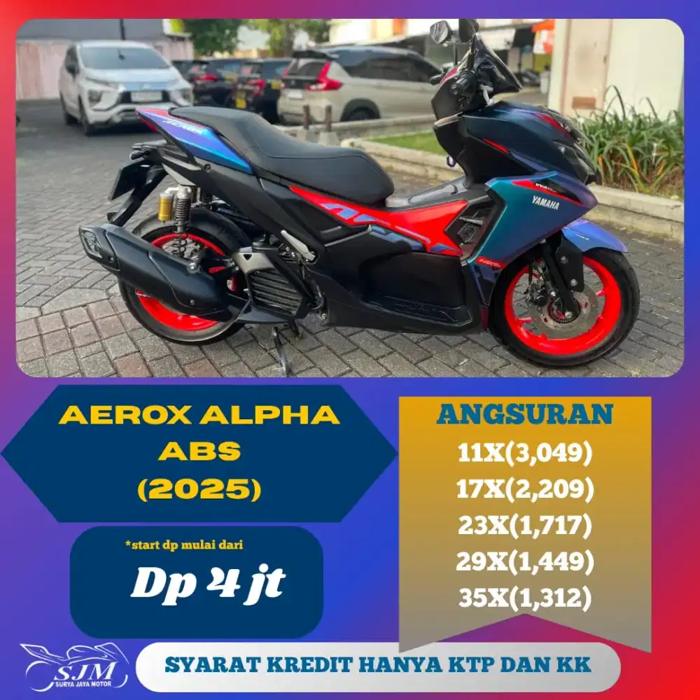YAMAHA AEROX ALPHA ABS CYBERCITY 2025 CASH & KREDIT