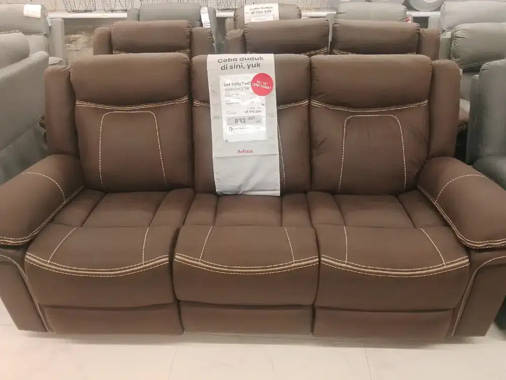 Sofa recliner 3 seater whinchester