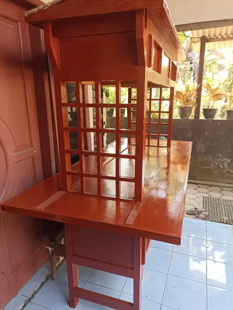 GEROBAK Full kayu mahoni