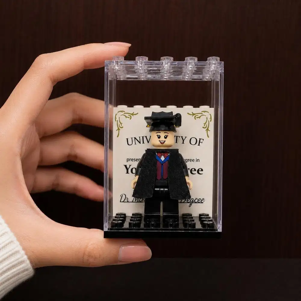 Brick Graduation Girl Akrilik - Custom Gift Wisuda Graduation