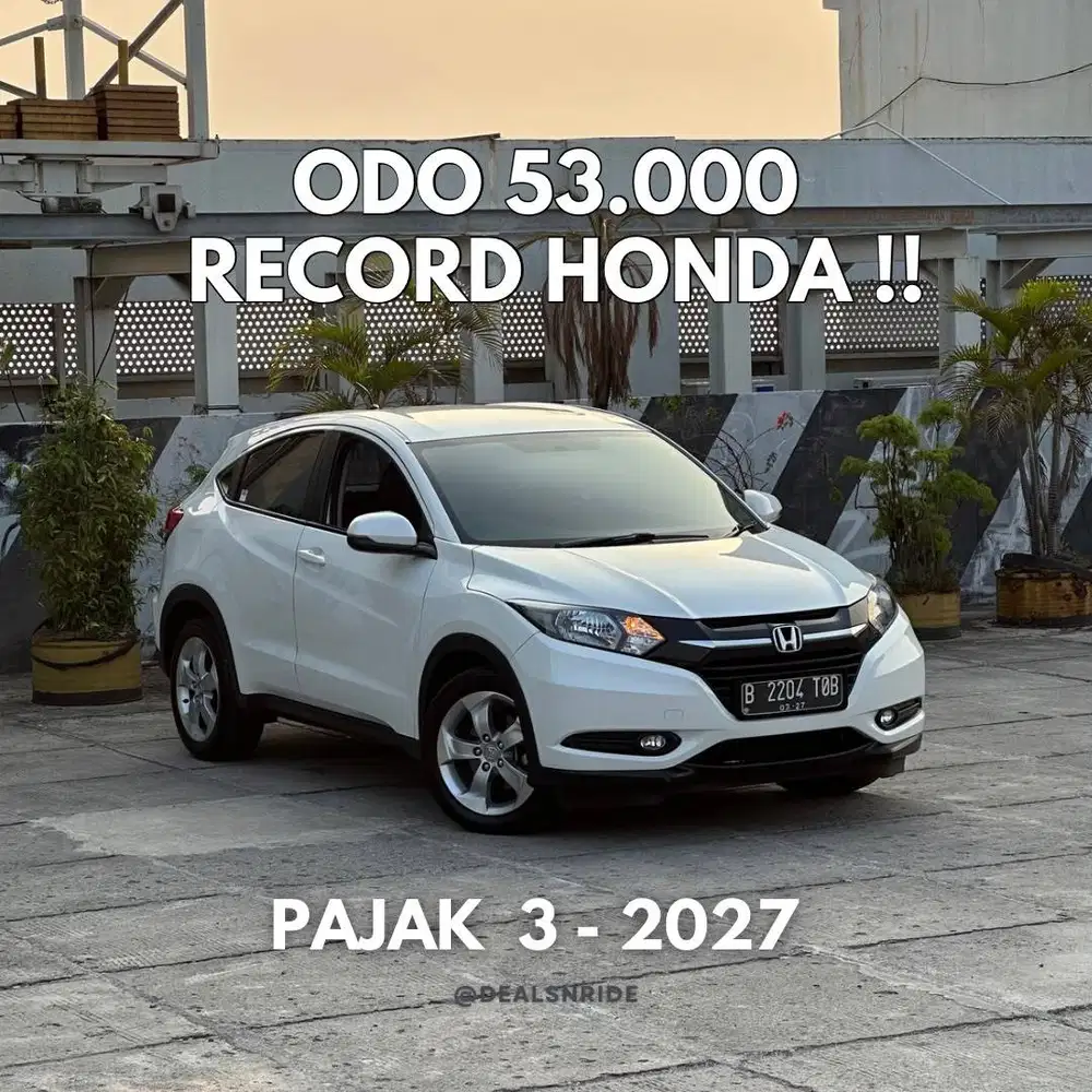ODO 53.000 SUPER LOW !! PAJAK 3/2027 HONDA HRV S CVT 2017 RECORD HONDA