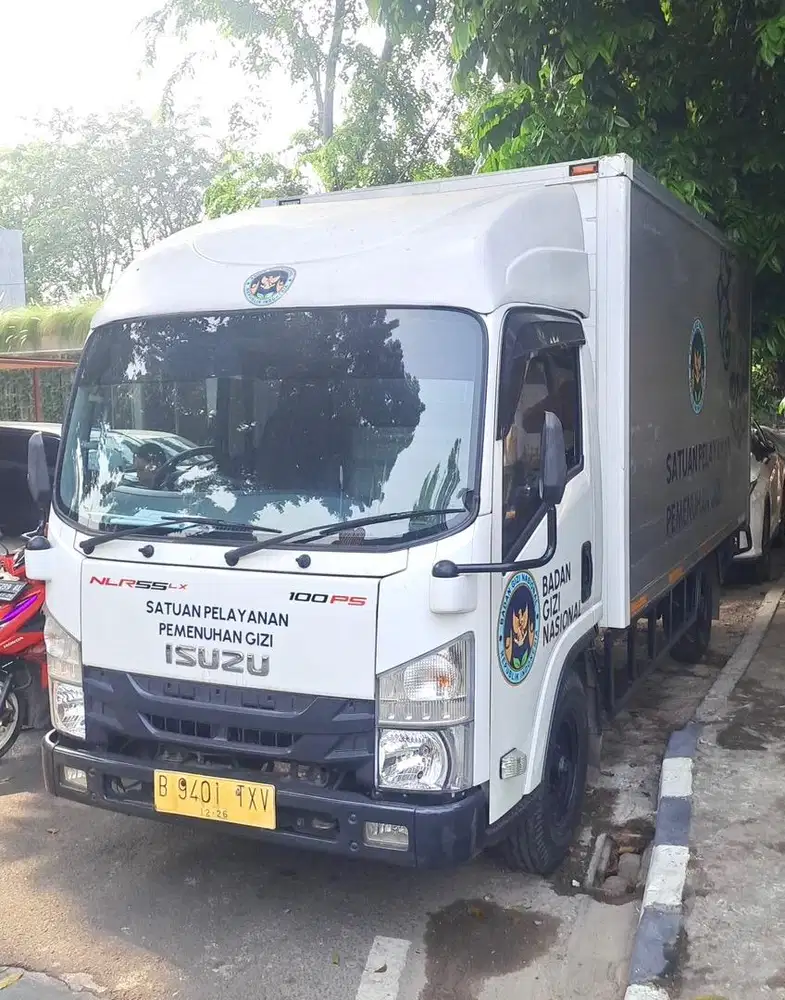 Isuzu elf engkel long cde NLR 55 T LX box aluminium 2021 bok alumunium