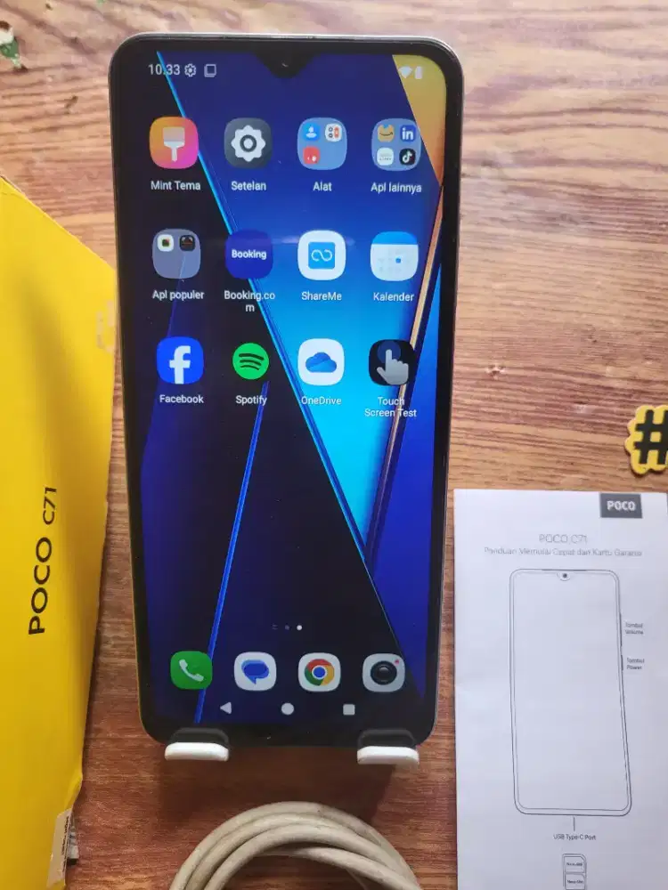 Poco C71 Ram4/128gb 4g fulset normal semua