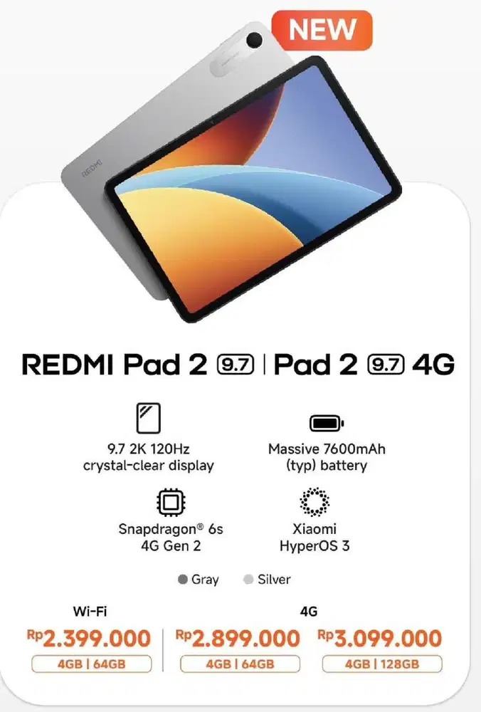 PROMO REDMI PAD 2 9,7 4G