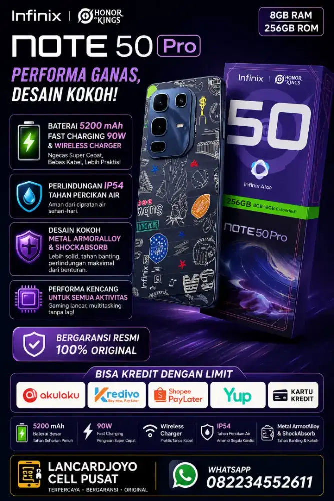 Infinix Note 50 Pro Like New Fullset