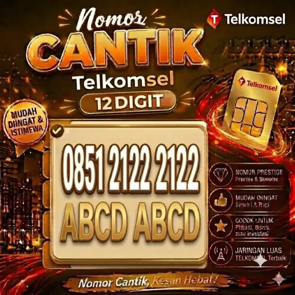 NOMOR CANTIK SIMPATI 12 DIGIT SUPER