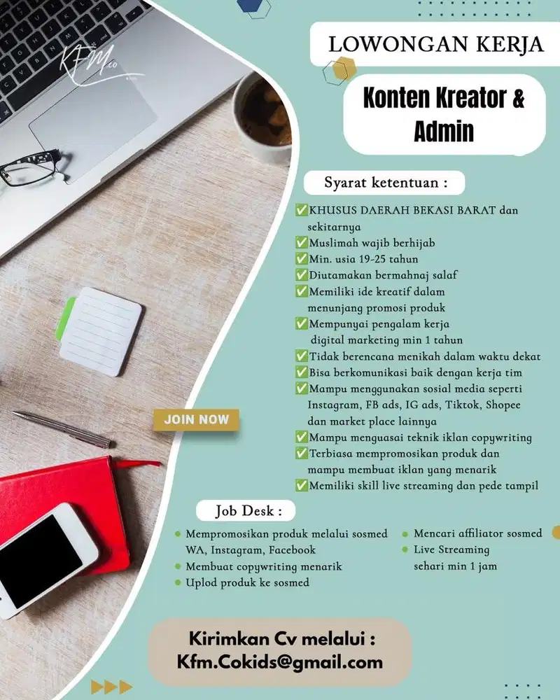 Loker admin marketing