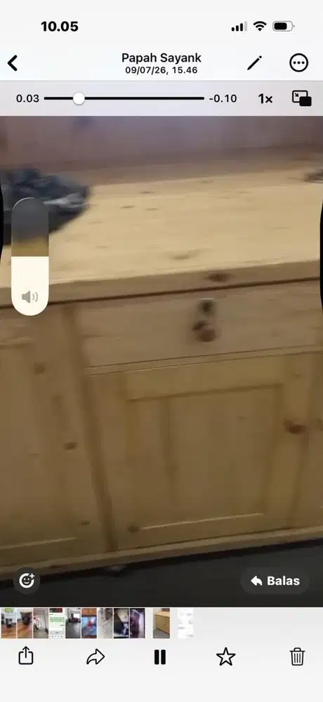 Meja ada roda nya