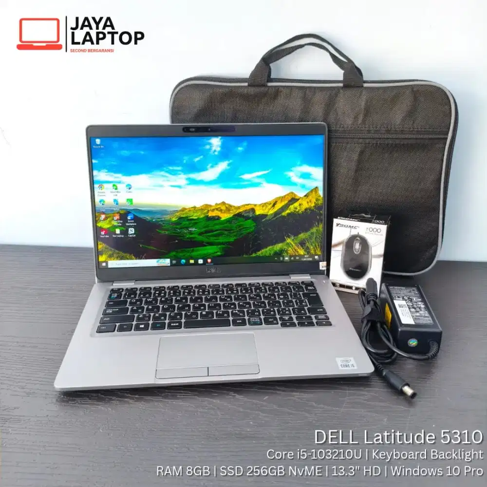 Dell Latitude 5310 i5 Gen 10 RAM 8GB SSD 256GB Laptop Second Bekas