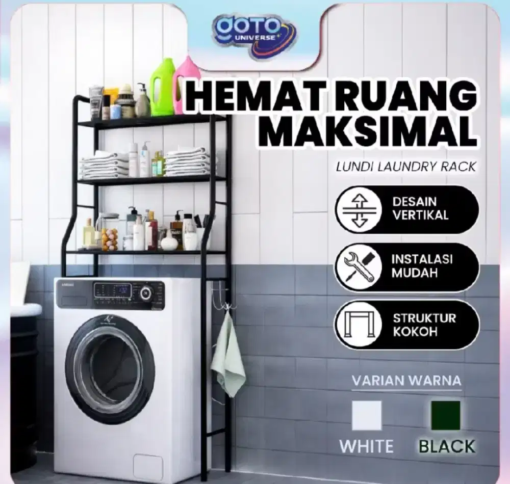 GOTO LUNDI rak laundry 3 susun