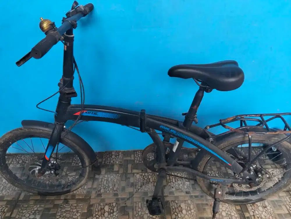 Sepeda excotic warna biru