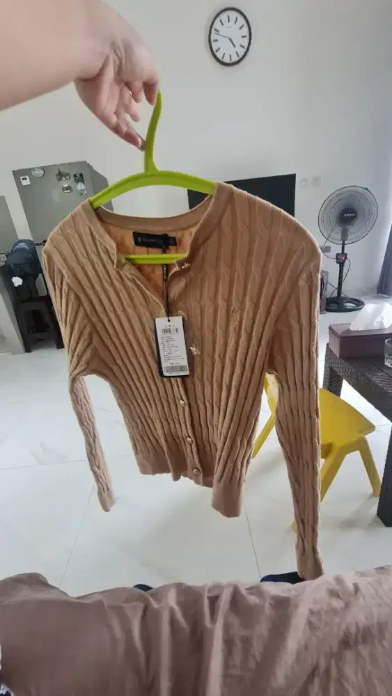 Polo Cardigan Knit Beige
